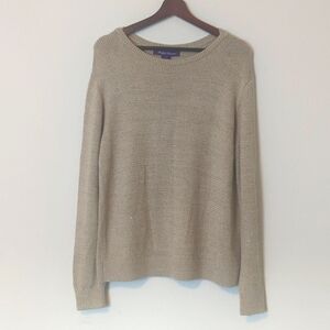 Ralph Lauren Purple Label Large Women's pre-fall beige sweater.